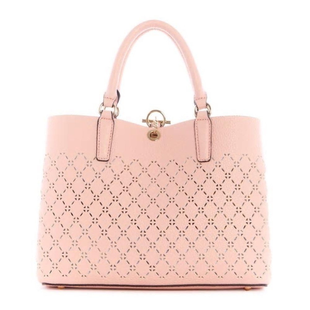 New GUESS Amara Satchel Peach - Picture 3 of 8